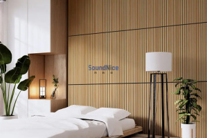 Slat wooden acoustic panel  Bedroom Decoration Case Appreciation