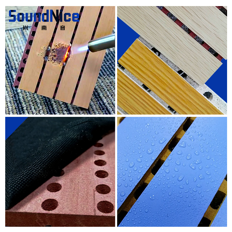 Grooved acoustic panel