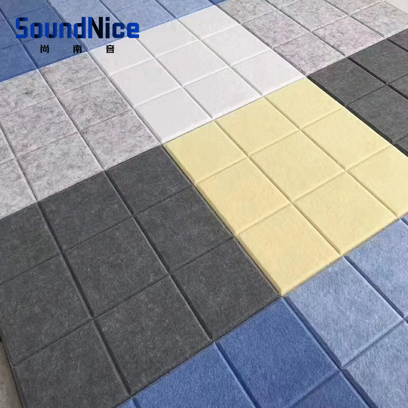 V Grooved Carving Polyester Acoustic Panel