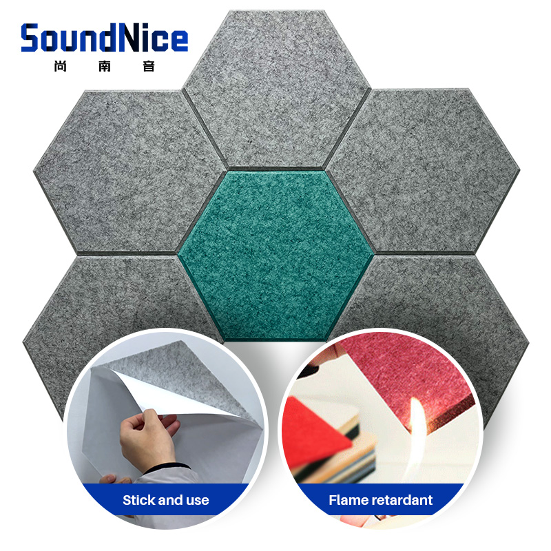 Hexagon Polyester Acoustic Panel 
