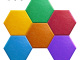 Hexagon Polyester Acoustic Panel 