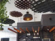 Ceiling polyester acoustic panels