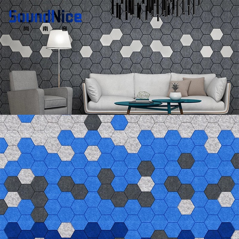 Hexagon Polyester Acoustic Panel 