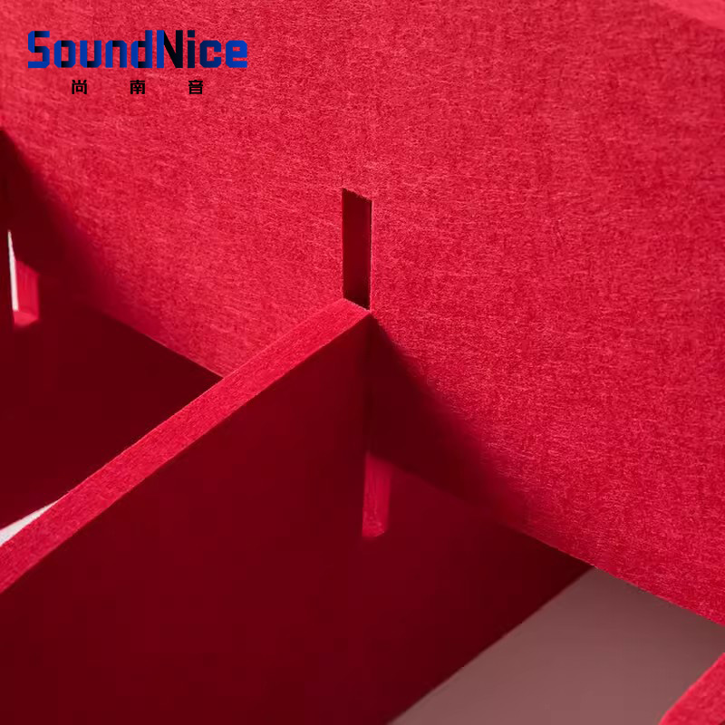 Ceiling polyester acoustic panels