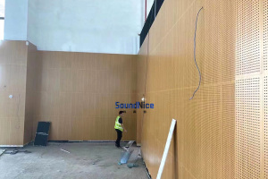 Project of Perforated acoustic panel in meeting room