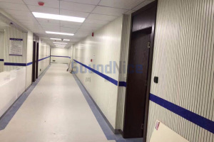 Police Department Installation of channel Grooved acoustic panel