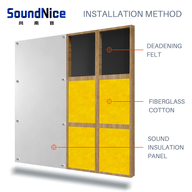 Damping sound insulation felt