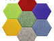 Hexagon Polyester Acoustic Panel 